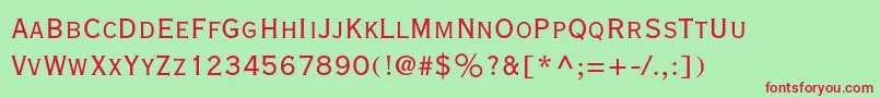 Copperplategothicstd29bc Font – Red Fonts on Green Background