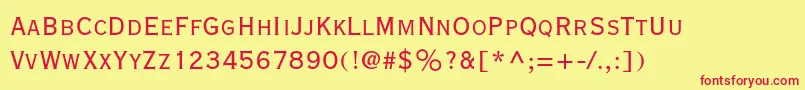 Copperplategothicstd29bc Font – Red Fonts on Yellow Background