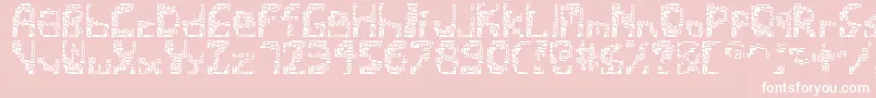 Shatteredsiliconwafers Font – White Fonts on Pink Background