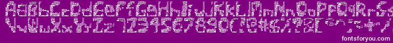 Shatteredsiliconwafers Font – White Fonts on Purple Background