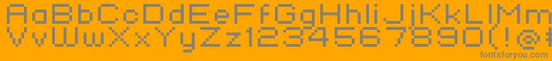 Standard0752 Font – Gray Fonts on Orange Background