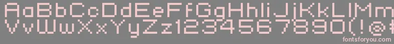 フォントStandard0752 – 灰色の背景にピンクのフォント