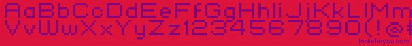 フォントStandard0752 – 赤い背景に紫のフォント