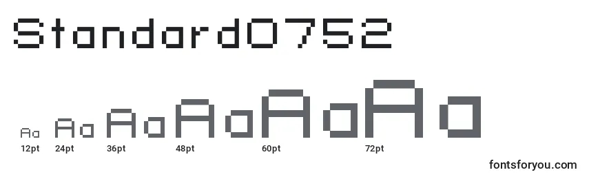 Standard0752 Font Sizes