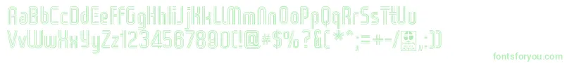 WoxStripedTripleDemo Font – Green Fonts on White Background