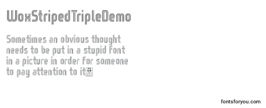 WoxStripedTripleDemo-fontti