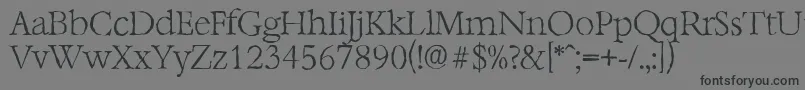 Saiba mais sobre a fonte BernsteinantiqueXlightRegular Fonte BernsteinantiqueXlightRegular – fontes pretas em um fundo cinza
