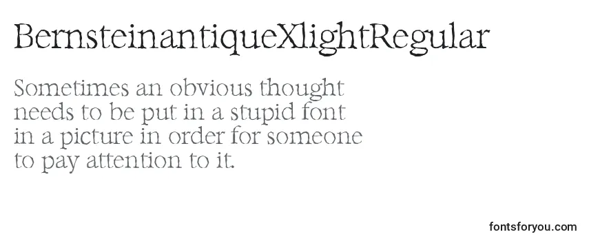 BernsteinantiqueXlightRegular Font