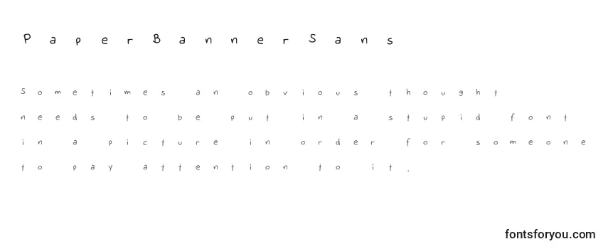 PaperBannerSans フォントのレビュー