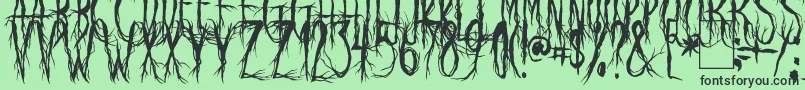 Police RavenScream – polices noires sur fond vert