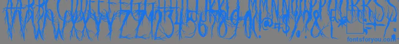 RavenScream Font – Blue Fonts on Gray Background