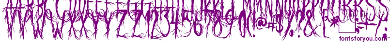 RavenScream Font – Purple Fonts on White Background