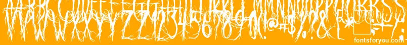 RavenScream Font – White Fonts on Orange Background