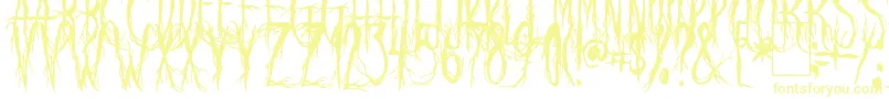 Шрифт RavenScream – жёлтые шрифты