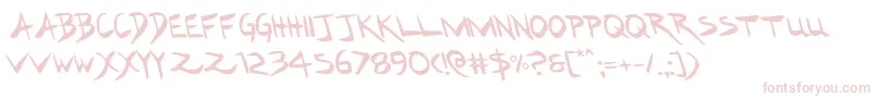 Hakturusleft Font – Pink Fonts on White Background