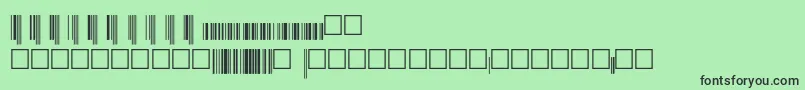 Upcep36xtt Font – Black Fonts on Green Background