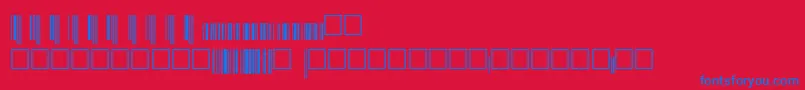 Upcep36xtt Font – Blue Fonts on Red Background