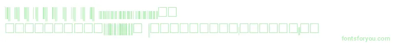 Upcep36xtt Font – Green Fonts on White Background