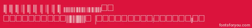 Upcep36xtt Font – Pink Fonts on Red Background
