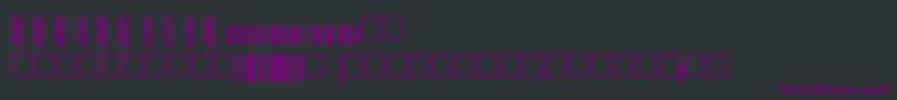 Шрифт Upcep36xtt – фиолетовые шрифты на чёрном фоне