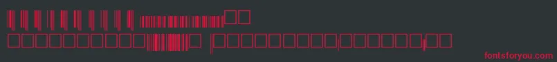 Upcep36xtt Font – Red Fonts on Black Background
