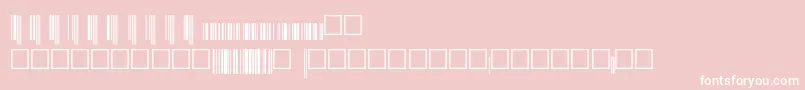 Upcep36xtt Font – White Fonts on Pink Background