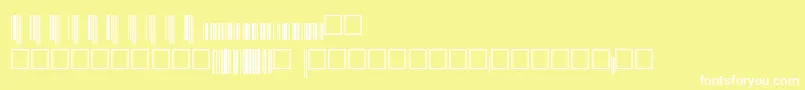 Upcep36xtt Font – White Fonts on Yellow Background