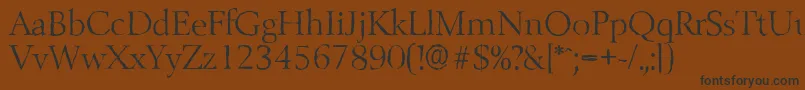 BelfastantiqueLightRegular Font – Black Fonts on Brown Background