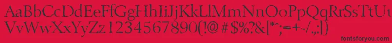 BelfastantiqueLightRegular Font – Black Fonts on Red Background