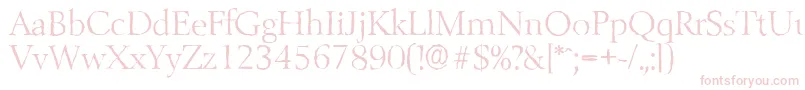 BelfastantiqueLightRegular Font – Pink Fonts on White Background