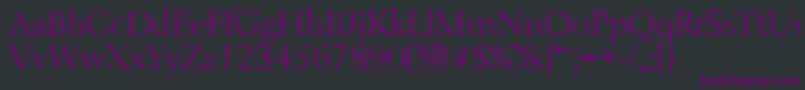 BelfastantiqueLightRegular Font – Purple Fonts on Black Background