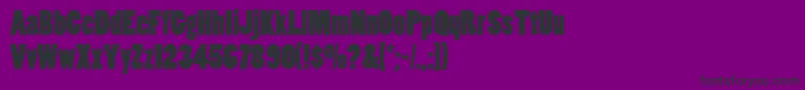 Poplar Font – Black Fonts on Purple Background