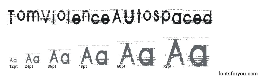 TomViolenceAutospaced Font Sizes