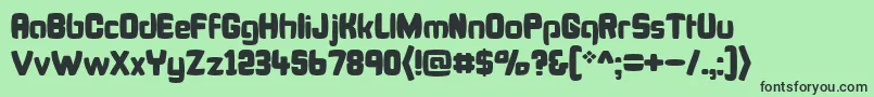 BonkFatty Font – Black Fonts on Green Background