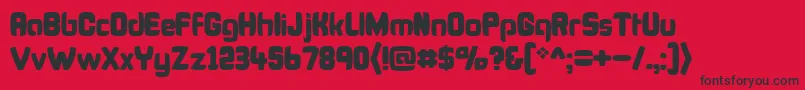 BonkFatty Font – Black Fonts on Red Background