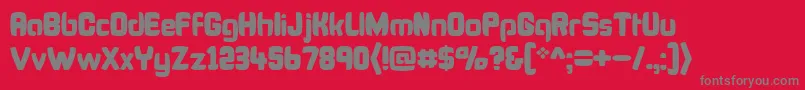 BonkFatty Font – Gray Fonts on Red Background
