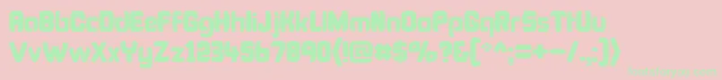 BonkFatty Font – Green Fonts on Pink Background