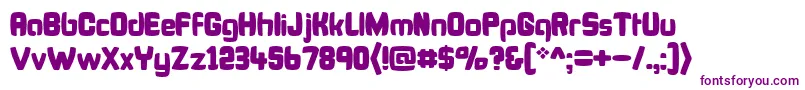 BonkFatty-Schriftart – Violette Schriften