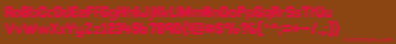 BonkFatty Font – Red Fonts on Brown Background