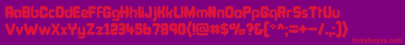 BonkFatty Font – Red Fonts on Purple Background