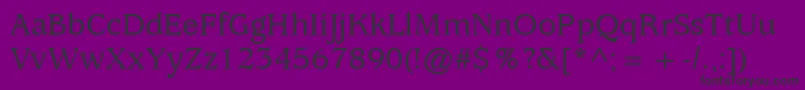ExpositionMediumSsiMedium Font – Black Fonts on Purple Background