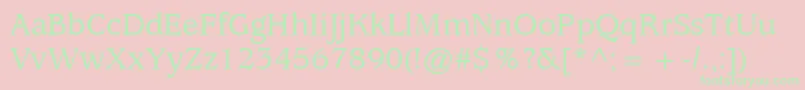 ExpositionMediumSsiMedium Font – Green Fonts on Pink Background