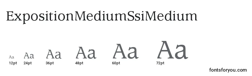 Размеры шрифта ExpositionMediumSsiMedium