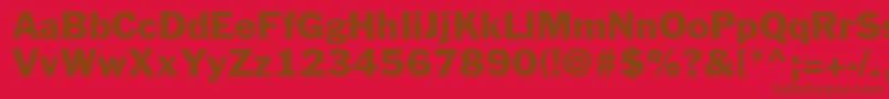 FranklingothicstdRoman Font – Brown Fonts on Red Background