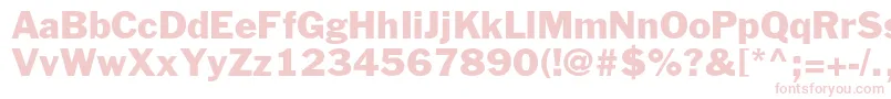 FranklingothicstdRoman Font – Pink Fonts on White Background