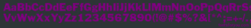 FranklingothicstdRoman Font – Purple Fonts on Black Background