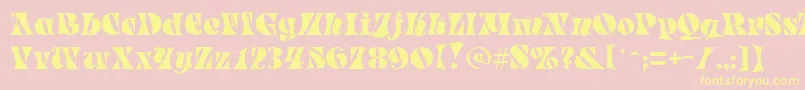 More about ParadeRegular Font ParadeRegular Font – Yellow Fonts on Pink Background