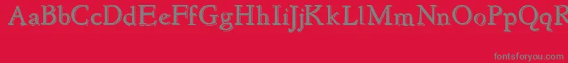 NewstyleEmbossed Font – Gray Fonts on Red Background