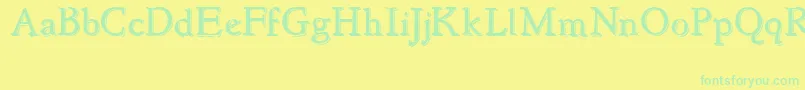 Więcej informacji o czcionce NewstyleEmbossed Czcionka NewstyleEmbossed – zielone czcionki na żółtym tle
