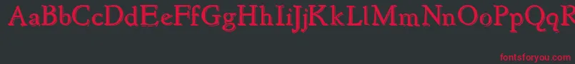 Шрифт NewstyleEmbossed – красные шрифты на чёрном фоне